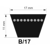 TB 17x1090 Lw/ 1050 Li B řemen klínový