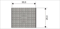 022530 Profilové těsnění 25x30