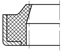 Guarnitec 35x45x7/5 ZZ kov/nbr stírací kroužek