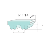 Megadyne 1190 RPP14 ozubený řemen neoprenový