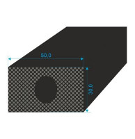 023050 Profilové těsnění 30x50 s dutinkou