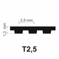 Megadyne T2,5-210 ozubený řemen polyuretanový