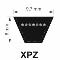 FULO 9,7x 722 Lw/ 735 La XPZ řemen klínový