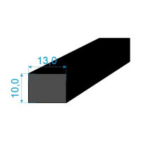 0596113 Pryžový profil 10x13mm, EPDM 70°Sh obdélníkový