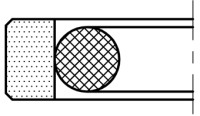 Rubena 89,5x105x6,3 KPOR30 PTFE/NBR pístní omegat