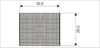 022530 Profilové těsnění 25x30