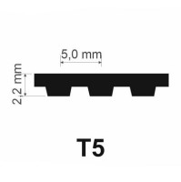 SteigenTech T5-455 ozubený řemen polyuretanový